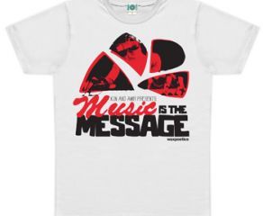 Kon & Amir - Music Is The Message - White (T-Shirt)